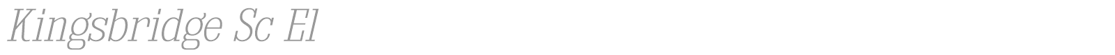 Kingsbridge font preview
